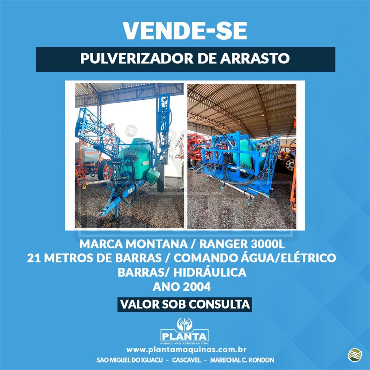 PULVERIZADOR MONTANA RANGER Arrasto Planta Máquinas - Kuhn CASCAVEL PARANÁ PR
